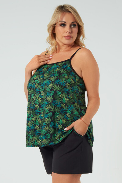 Italian Fashion Chill w.r. crêpe farba:print/black XL