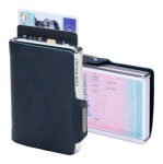 Kožená mini peňaženka Mondraghi Silhouette Modern Deer Blue