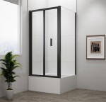 POLYSAN - DEEP BLACK obdĺžniková sprchová zástena 1000x900 L/P varianta, číre sklo MD1910B-02