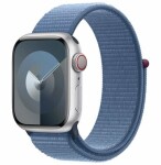 Apple Watch Series 9 GPS + Cellular, 41mm Koperta z aluminium w farbaze strieborným z opaskš sportowš w farbaze zimowego błękitu