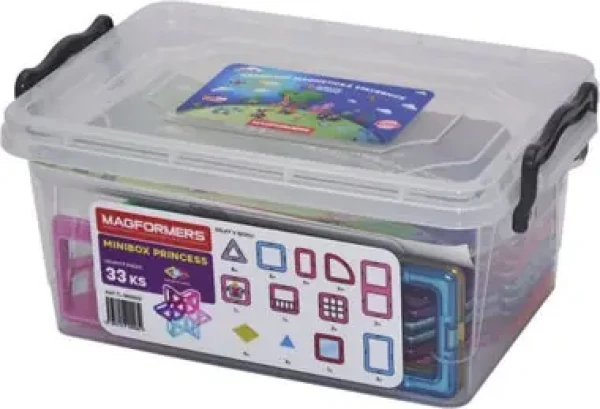 MAGFORMERS Minibox Princess 33 dielikov
