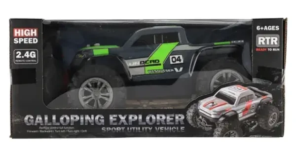 TEDDIES RC auto Pick- UP terénna šedo-zelená