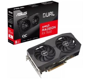 ASUS Dual Radeon RX 7600 OC / 1720-2725 MHz / 8GB D6 / 128-bit / 1x HDMI + 3x DP / 165W (8) (90YV0IH1-M0NA00)