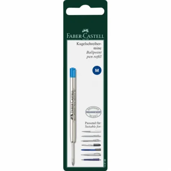 Faber-Castell Náhradná náplň M pre guličkové pero modrá (148788)