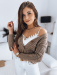 Dámsky sveter RIGLA MY1637 hnedý - FashionStreet S/M