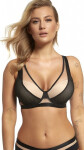 Dámska podprsenka push-up bralette Lupoline 2350 Kopa černo-béžová