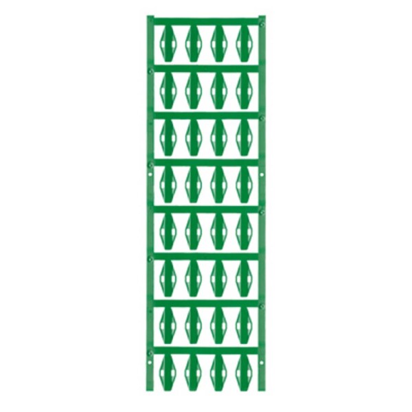 Weidmüller 1007590000 SFX 10/23 NE GN V2 značenie káblov Druh montáže: káblové spony Potlačiteľná plocha: 5 x 23.50 mm zelená Počet markerov: 160 160 ks; 1007590000