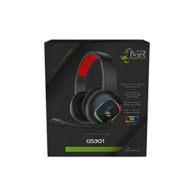 MediaRange MRGS301 čierno-červená / Herné slúchadlá s mikrofónom / 7.1 Surround / USB / LED podsvietenie (MRGS301)