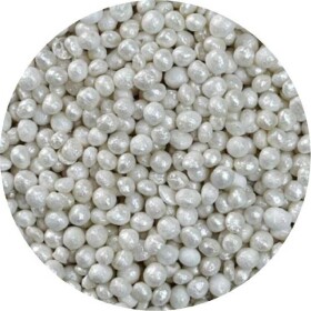 Cukrovo-rýžové perly biele perleťové 3-4 mm 1 kg - I LOVE CAKES - I LOVE CAKES