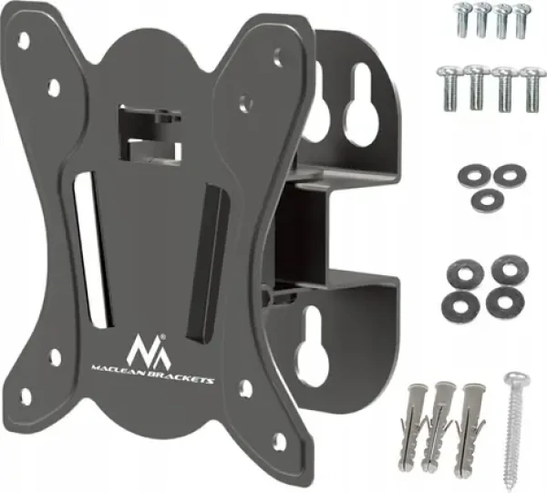 Maclean MC-415 čierna / Nástenný držiak pre TV + monitor / 13-32" / VESA 100x100 / nosnosť 30 kg (MC-415)