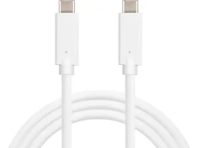 Sandberg USB-C kábel 1 m biela / až 100W (136-22)