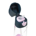 B.box Fľaša na pitie so slamkou 450 ml - indigo/ružová EUR