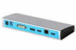 Unitek D1019A 8v1 / Dokovacia stanica / 1x DVI-I / 1x HDMI / 1x DP / LAN / USB (4894160038418)