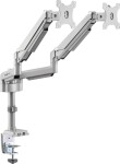 Eaton Eaton Tripp Lite Series Dual-Display Flex-Arm Mount for 17" to 32" Monitors - Clamp or Grommet, USB, Audio Ports - Befestigungskit (Spannbefestigung fur Tisch) - Voll beweglich - fur 2 LCD-Displays - Stahl - Silber - Bildschirmgrosse: 43.2-81.3...