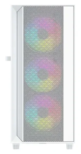 Gembird Fornax 4000 ARGB biela / Skriňa / ATX / 2x USB3.0 / 1x USB2.0 / bez zdroja / priehľadná bočnica (CCC-FC-4000W)