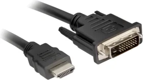 Sharkoon HDMI - DVI-D čierna / Redukcia / 24 +1 / 3M / 3840x2400 (4044951015221)