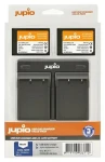 JUPIO Set 2x batéria BLX-1 a nabíjačka pre OM System / Sada batérie a nabíjačky / 2280 mAh / USB dual nabíjačka (COL1005)