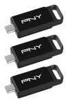 PNY Elite 128GB čierna / Flash disk / USB-C 3.2 Gen 1 / 3 ks (P-FD128X3ELC-GE)