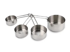 Weis Sada odmeriek nerez, 4 ks / Odmerky / O 5-8 cm / objem 60-240 ml (15604)
