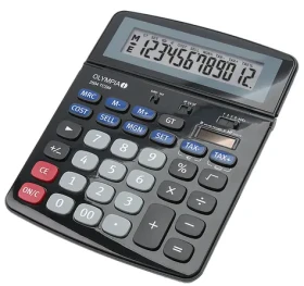 Olympia 2504 / kalkulačka / 12 miestny displej / batéria amp; solárny článok (4030152401840)