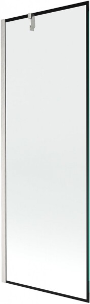 MEXEN/S - Next vaňová zástena FIX 70 x 150, čierna vzor, nikel kartáčovaná 895-070-000-00-70-97