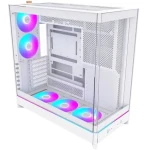 Montech HS02 PRE biela / ATX / 2x USBA / 1x USB-C / 5x 120mm / bez zdroja / priehľadná bočnica (HS02 PRO (W))