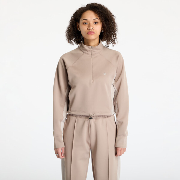 Mikina Converse Cropped Fleece Turtleneck Vintage Cargo Sweatshirt Beige XL