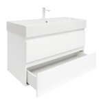 Kúpeľňová skrinka s umývadlom SAT B-Way 99x50x45 cm biela lesk BWAY2100WU2BBI BWAY2100WU2BBI