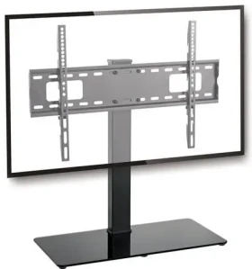 Schwaiger stolný stojan pre TV čierna / Stojan pre TV / 37 "- 70" / VESA 200x200-600x400 / max 40 kg / otočný (TVS7040511)
