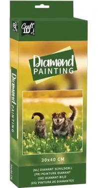 GRAFIX Diamantové maľovanie Kamaráti na lúke