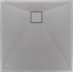 DEANTE - Correo šedá metalic - Granitová sprchová vanička, štvorcová, 90x90 cm KQR_S41B