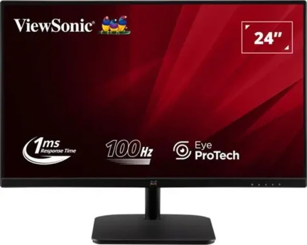 24" ViewSonic VA2432-H-2 / Monitor / IPS / 1920x1080 / 100Hz / 1ms / 250cd-m2 / HDMI + VGA / VESA (VA2432-H-2)