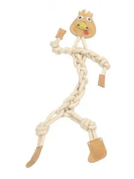 AnimALL Hračka Mr.Roper Morka koža+lano 47 cm/9 mm (110306)