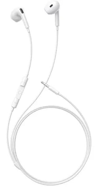 Baseus Encok HZ19 biela / slúchadlá s mikrofónom / ovládacie tlačidlo / 3.5mm jack / 1.1 m (A00182301213-00)