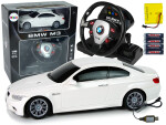 Mamido Auto na diaľkové ovládanie R/C BMW M3 1:18 so zvukom a svetlami bielej