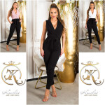 Sexy jumpsuit in business look black S