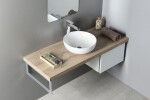 SAPHO - RONDANE keramické umývadlo, priemer 41cm, na dosku, biela AR435
