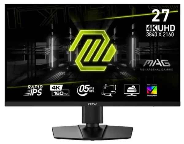 27" MSI MAG 274UPF E2 čierna / 3840 x 2160 / IPS / 16:9 / 0.5ms / 1000:1 / 400cd-m2 / HDMI + DP + USB-C / VESA (MAG 274UPF E2)