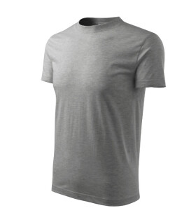 Klasické unisex tričko tmavosivé 2XL