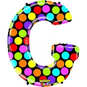 Nafukovací balónik písmeno G farebné 102 cm - Grabo