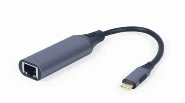 Gembird A-USB3C-LAN-01 Adaptér USB-C - LAN sivá (A-USB3C-LAN-01)