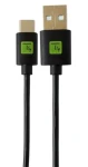 Techly USB-A - USB-C 0,1 m čierna / Kábel / USB 2.0 / rýchlonabíjanie (ICOC-MUSB20-CMAM01T)