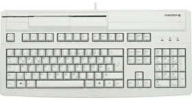 Cherry G80-8000LUVDE-0 šedá / Kancelárska klávesnica s čítačkou kariet / drôtová / USB / DE layout (G80-8000LUVDE-0)