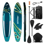 Athler Nafukovací Paddleboard SUP Zander 350cm zelená / príslušenstvo / Max. nosnosť 180kg (5900415031222)