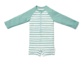 Little Dutch Plavky dlhý rukáv Stripes Surf Blue veľ. 74/80 (CL25038106LD)