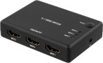 Deltaco Komutatorius DELTACO 3in-1out, 60Hz, 7.1 audio, Ultra HD, juodas / HDMI-7042