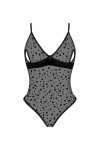 Dámske body Amalia teddy - BEAUTY NIGHT FASHION černá S/M