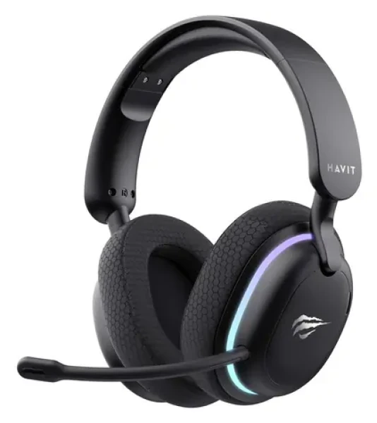 Havit Fuxi H7 čierna / Bezdrôtové herné slúchadlá / mikrofón / Bluetooth 5.2 / až 18 h / dosah 10 m (Fuxi-H7)