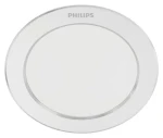 Philips Diamond biela / Podhľadové LED svietidlo / 3,5 W / 300lm / 2700K / IP20 / 9,5 cm (SKL000350186)