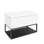 Kúpeľňová skrinka s krycou doskou SAT B-Way 79x57x45 cm biela lesk BWAY80WDESK BWAY80WDESK